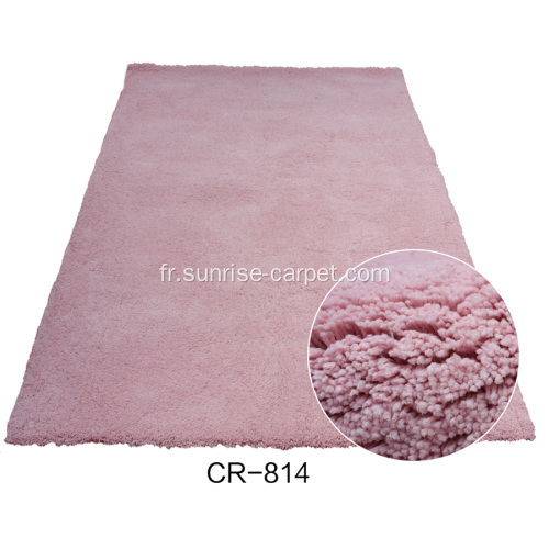 Microfibre douce laine moquette ou tapis avec couleur unie